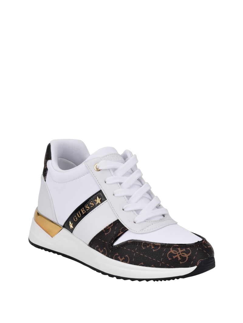 Guess Ravyn Logo Trim Sneakers. 1