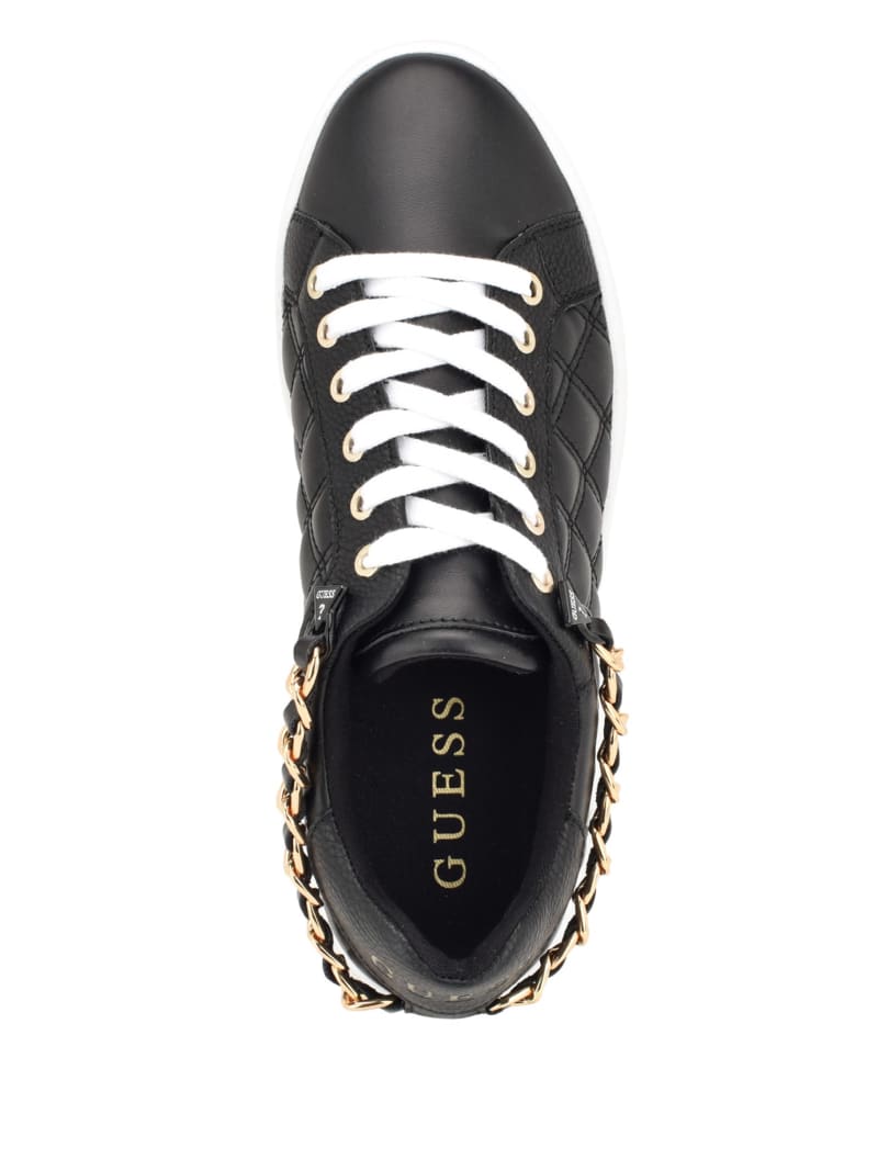 Guess black quilted sneakers clearance