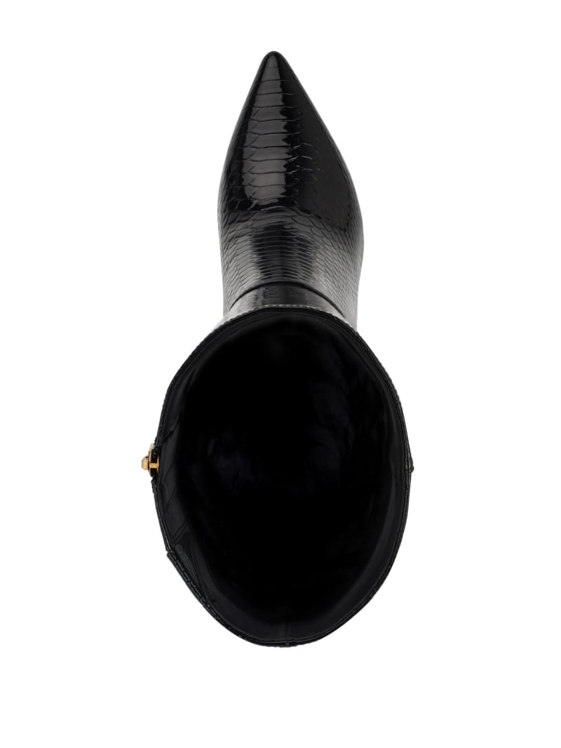 GUESS Richee Snakeskin Boots Black 10