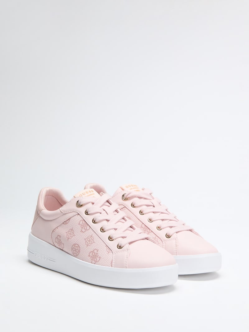 Ronii Debossed Peony Low-Top Sneakers · Guess