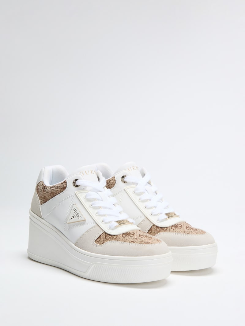 GUESS® Rozinn Lace-Up Platform Wedge Sneakers Women