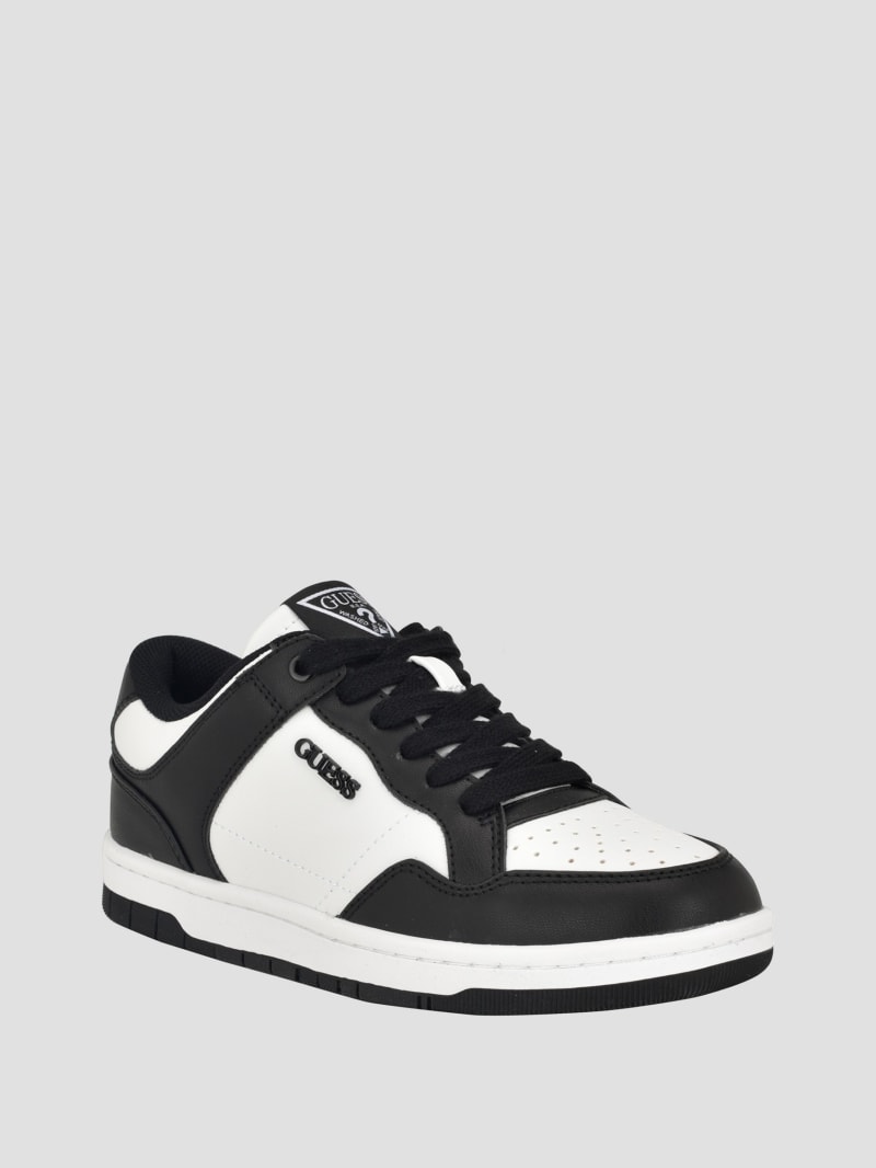Black and white guess shoes store