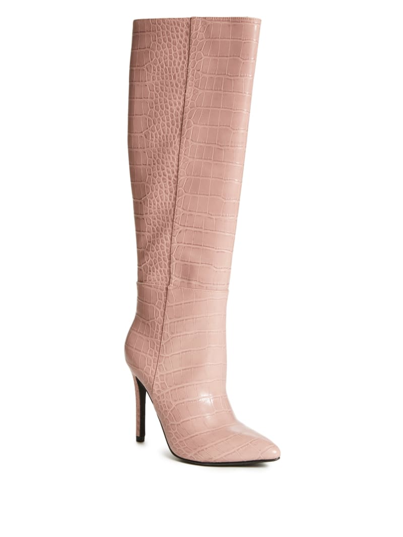 Croc Knee High Boots