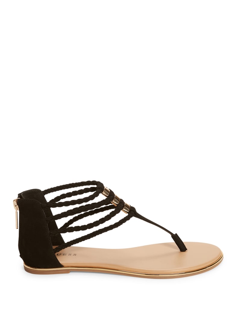 mini wedge braided gladiator sandals