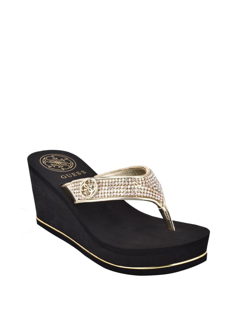 Guess sierra wedge flip flop sales