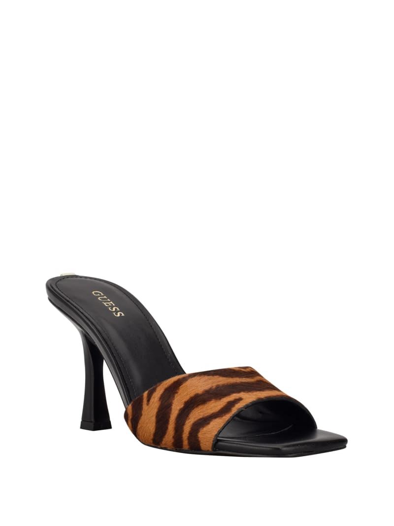 Seldiey Square-Toe Tiger Mules