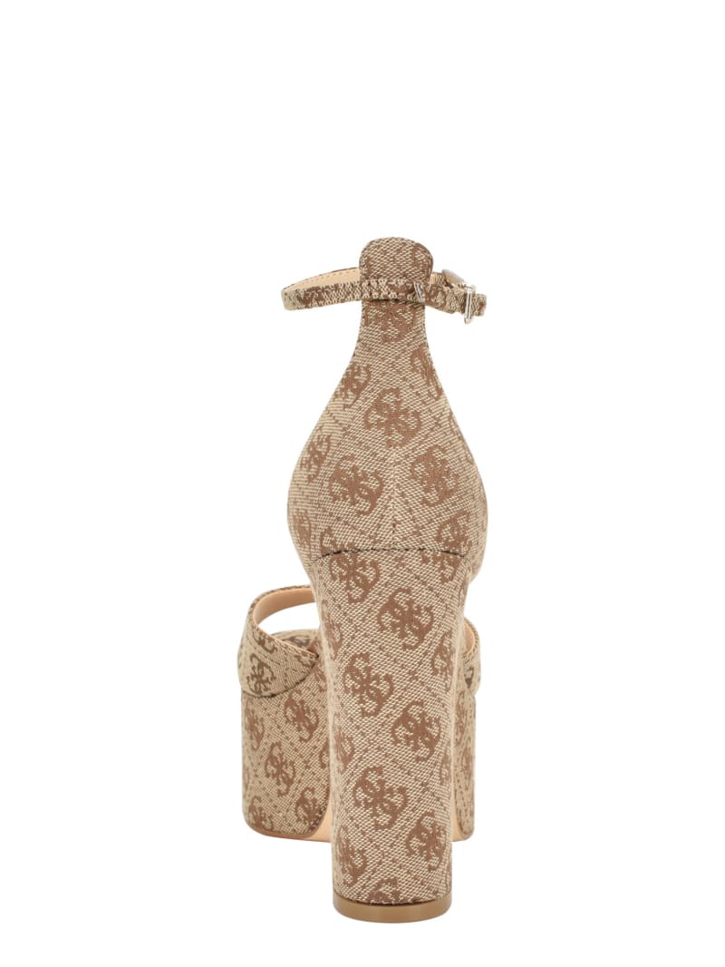 guess logo heels