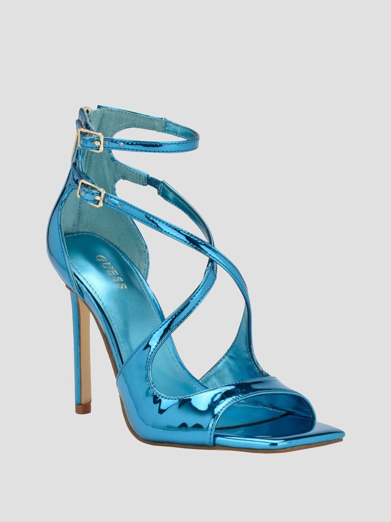 Guess blue heels new arrivals