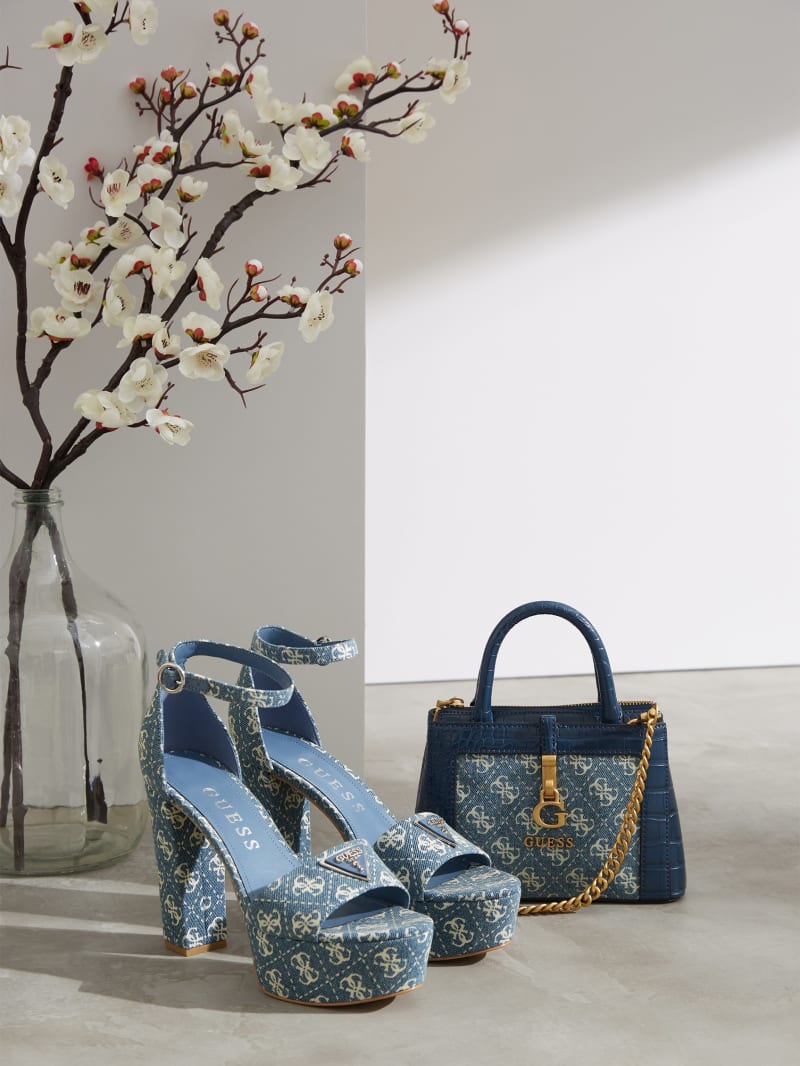 Guess online denim heels