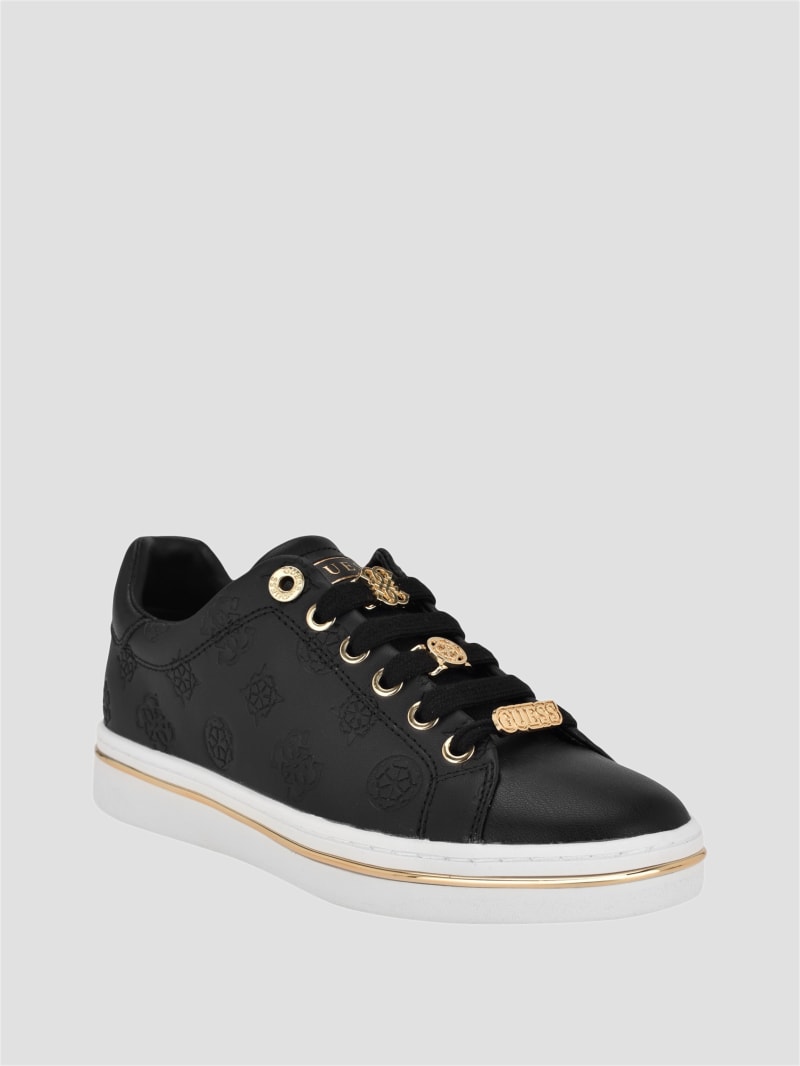 GUESS Stasey Debossed Low top Sneakers Black 7