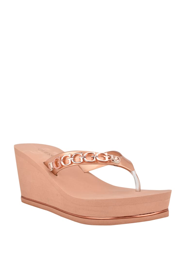 guess high heel flip flops