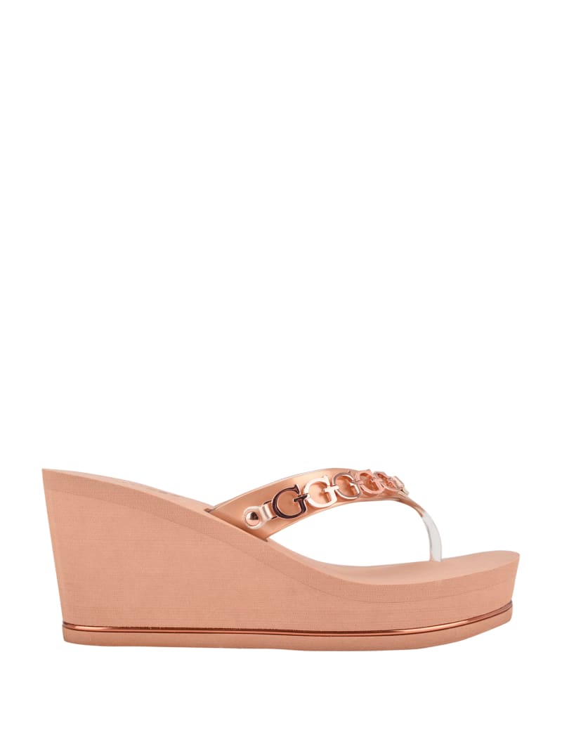 guess wedge flip flops