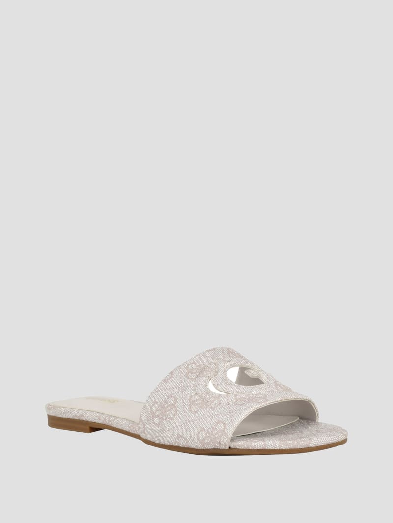 La saviata emblem slide sandal store