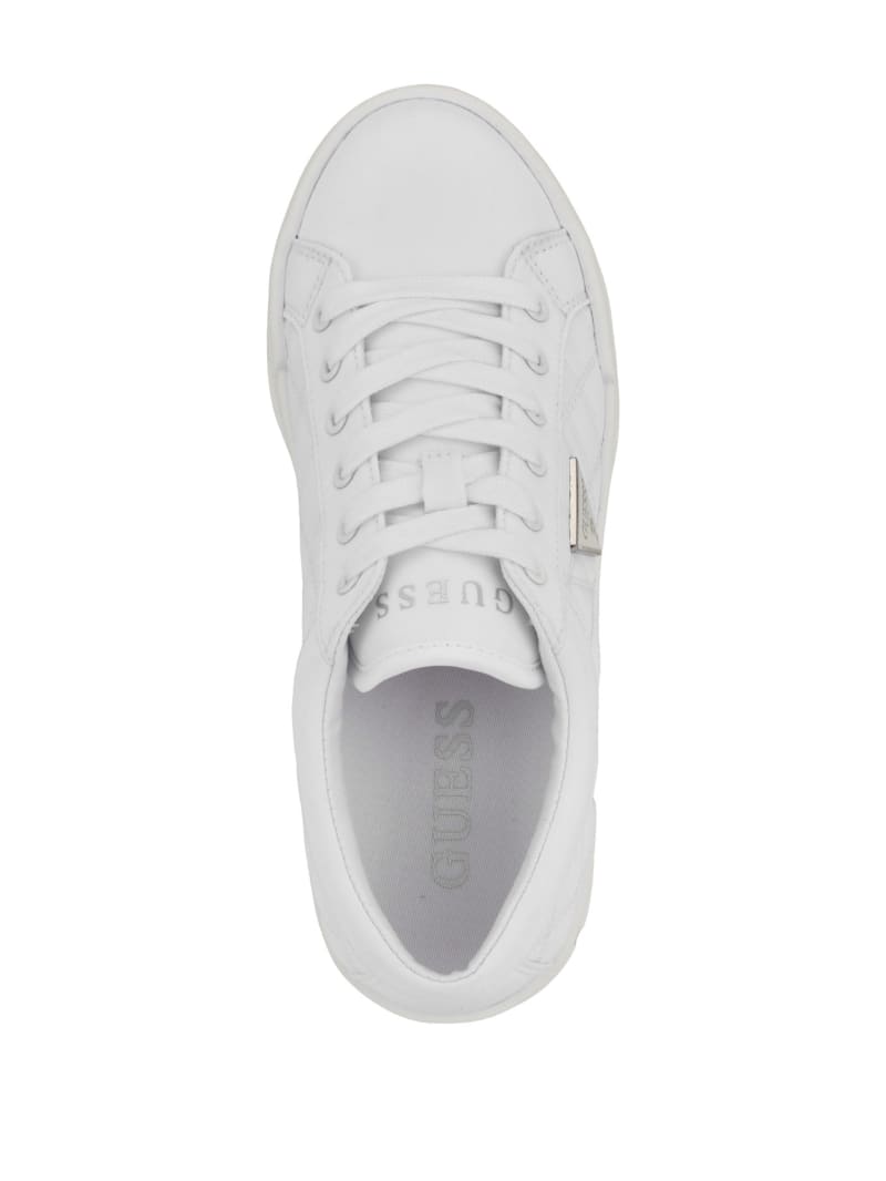 Guess white platform sneakers store