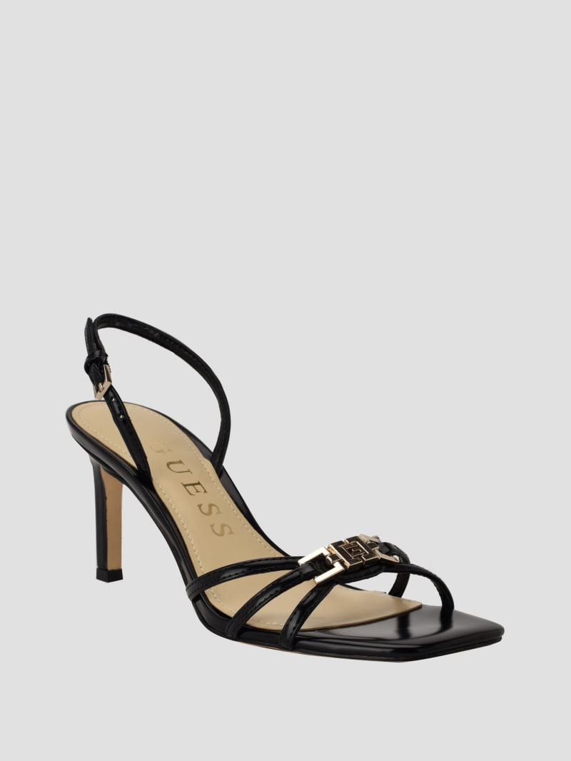 Twilla Strappy Sandal Heels | GUESS