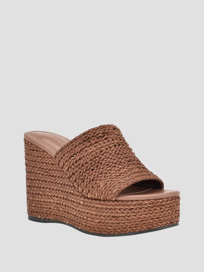 Yenisa Woven Wedged Sandals