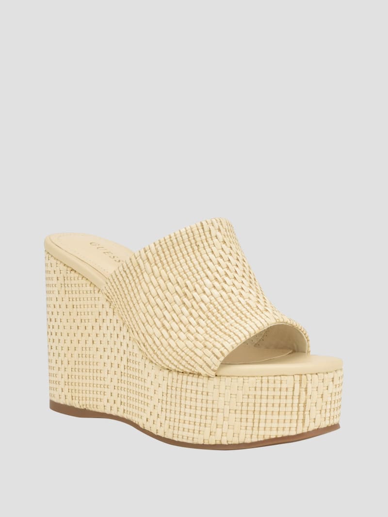 Yenisa Woven Wedged Sandals