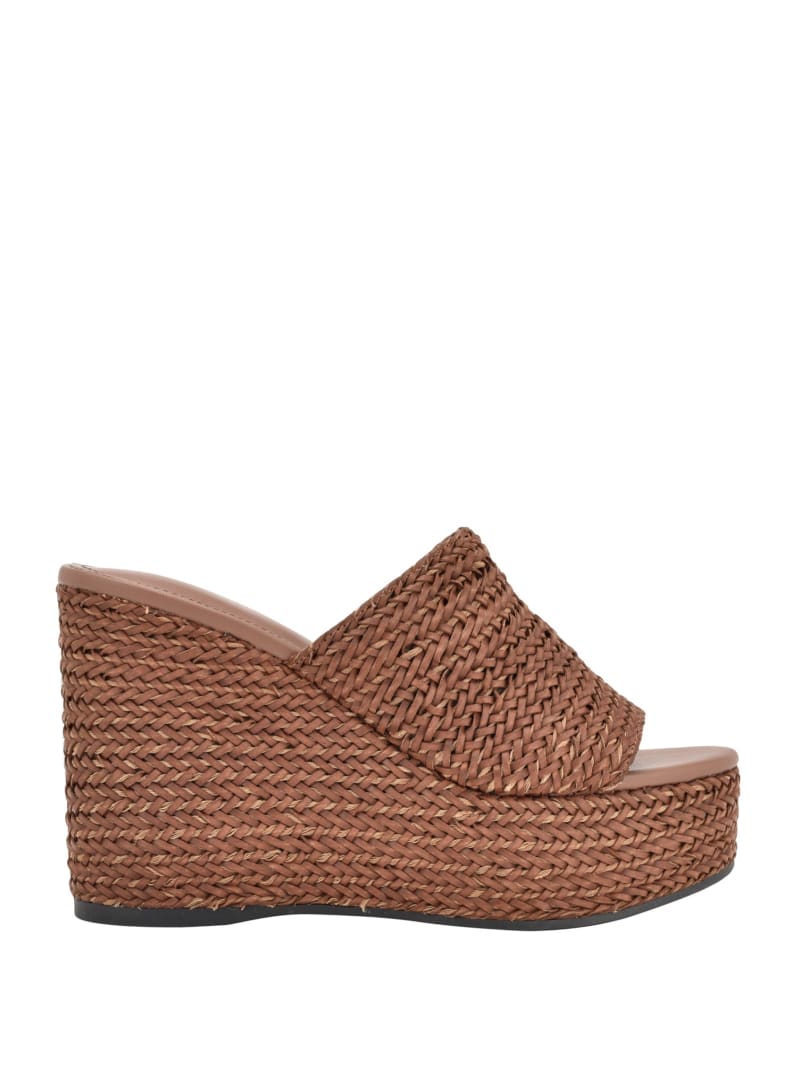 Yenisa Woven Wedged Sandals GUESS