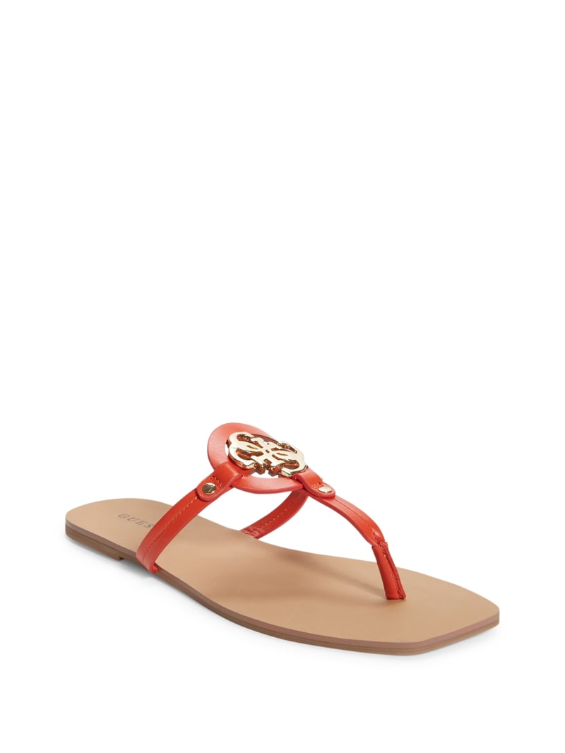 guess logo sandals