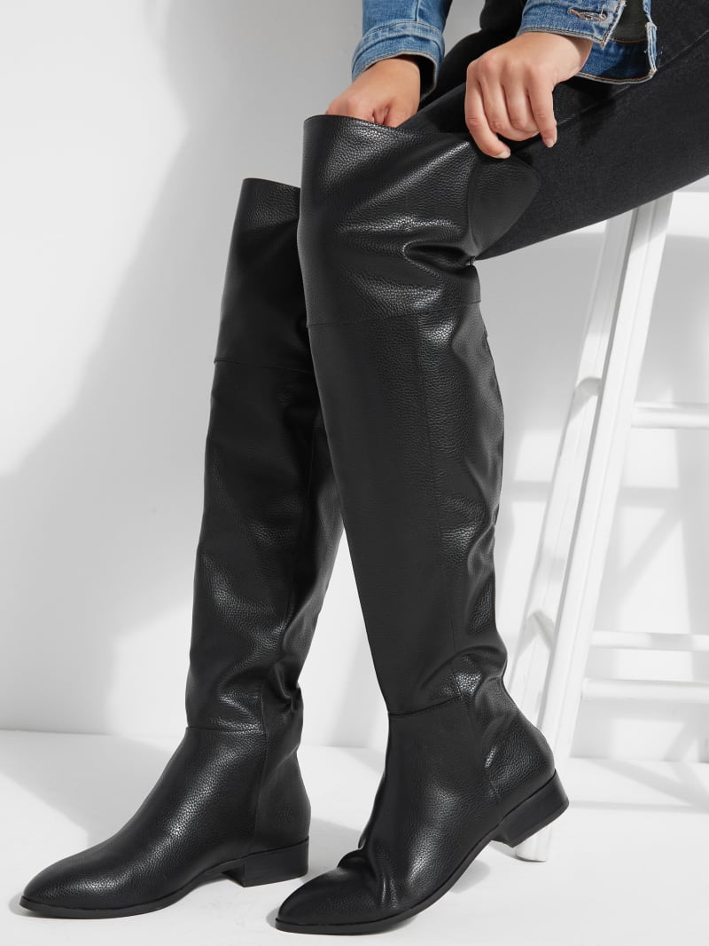 over knee flat boots