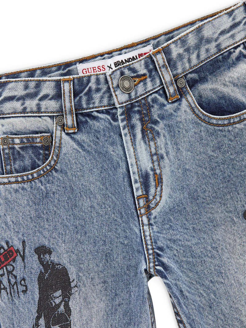 Graphic denim outlet