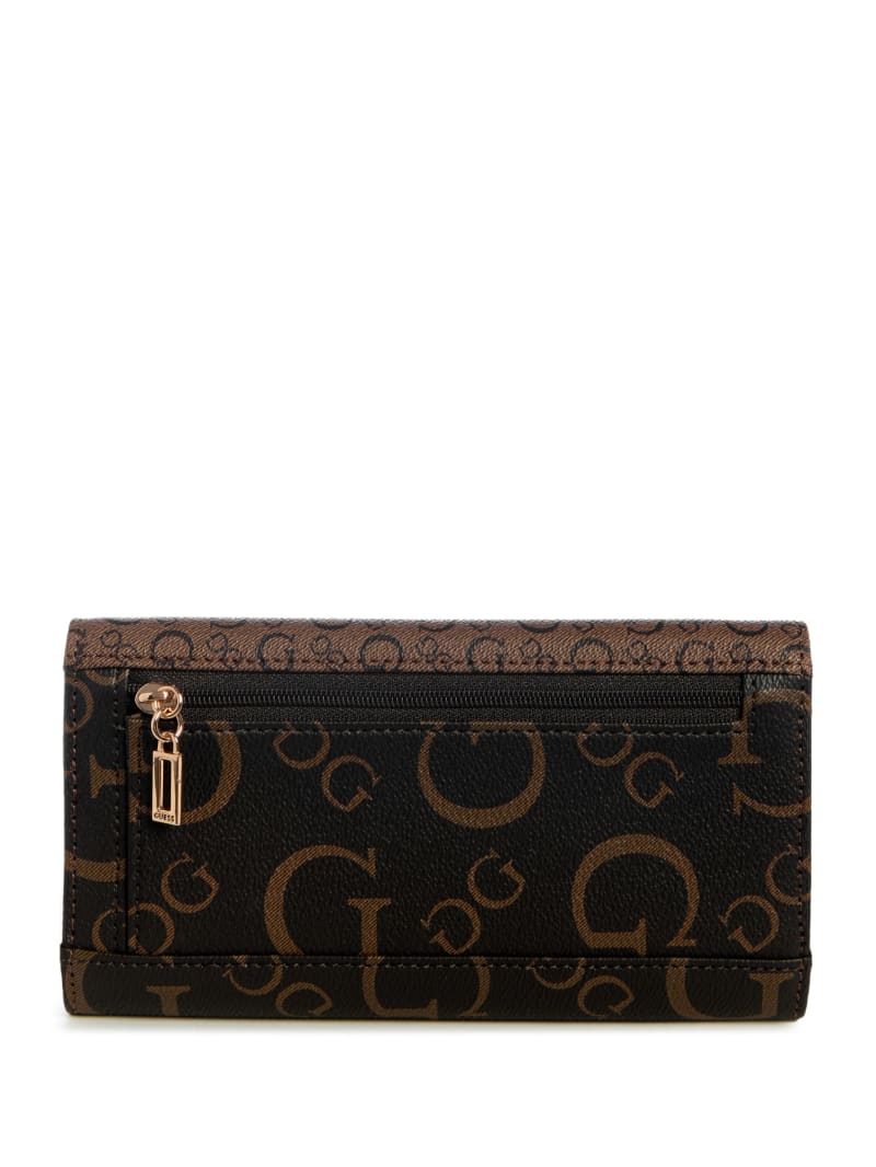 Eldoria Enlarged Logo Slim Clutch Wallet