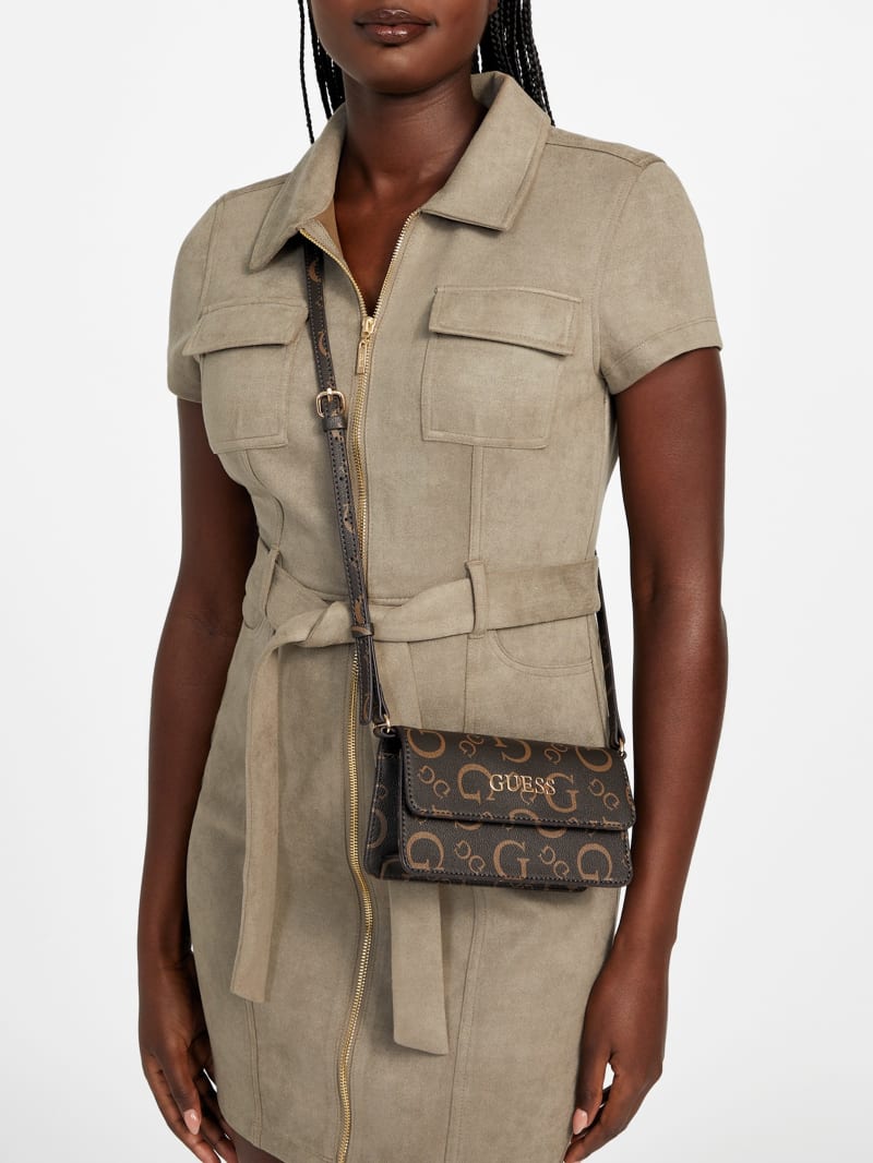 Eldoria Enlarged Logo Mini Crossbody | GUESS Factory