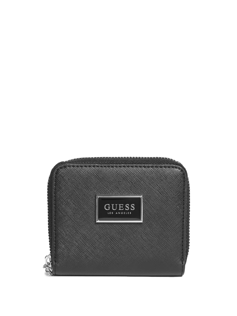 Abree Saffiano Zip-Around Wallet | GUESS Factory