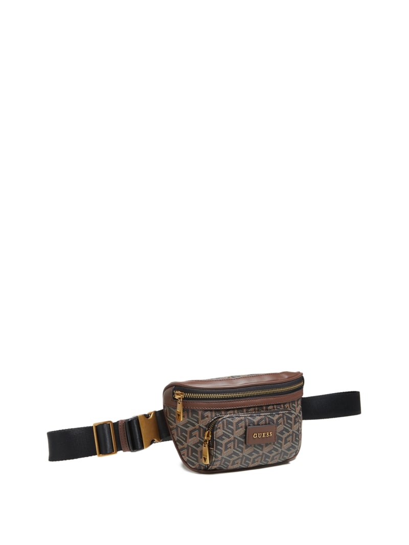 Guess VEZZOLA BUM BAG UNISEX - Riñonera - brown/beige/marrón 