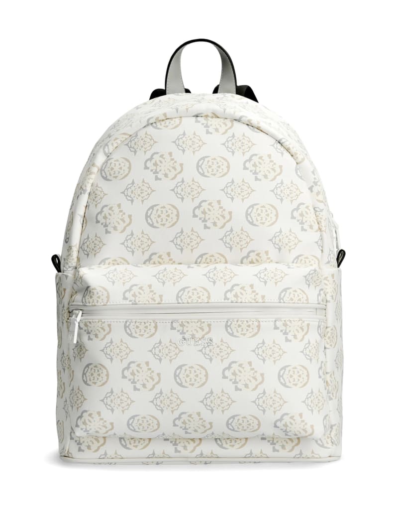 Guess white backpack best sale