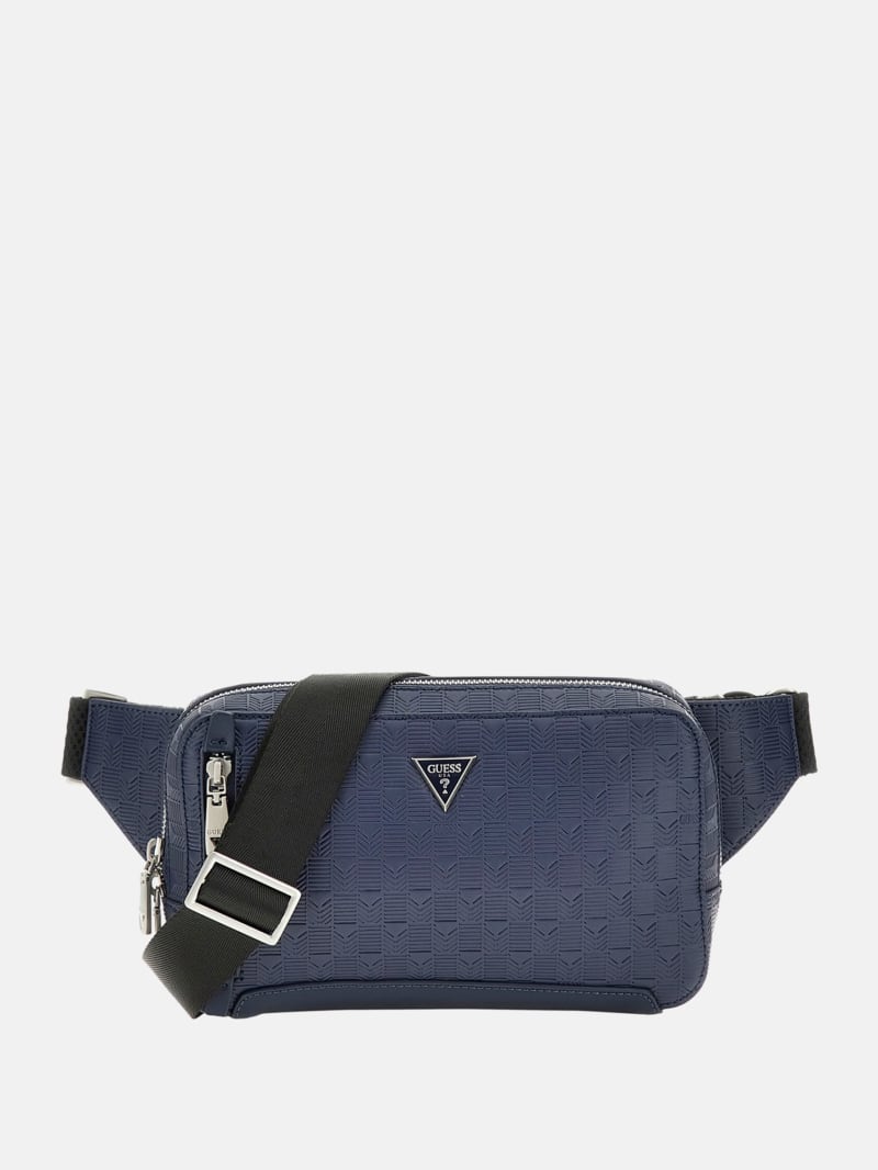 GUESS® Eco Torino Debossed G-Wave Bum Bag