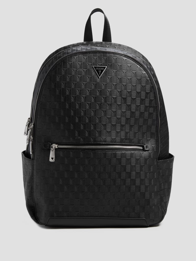 Eco Torino Debossed G-Wave Rounded Backpack | GUESS