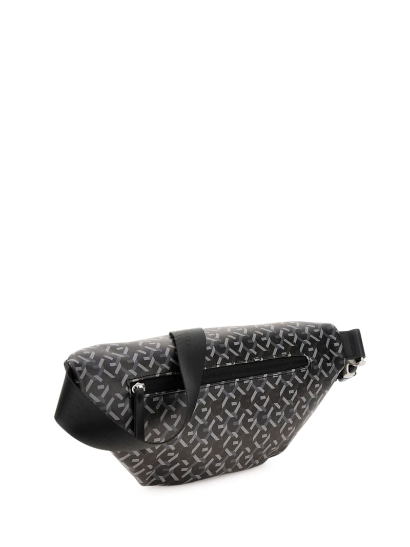 GUESS G Woven Bum Bag Black