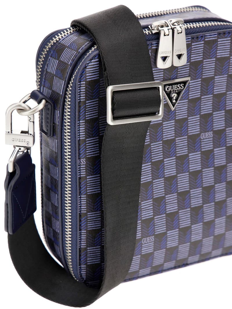 小物 mktg G Wave Double Zip Crossbody Bag | GUESS