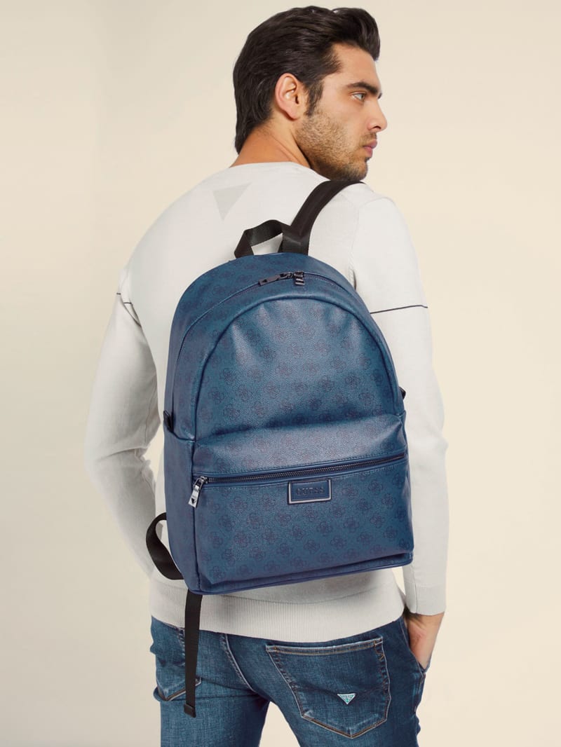 Guess Vezzola Logo Compact Backpack - HMVEZLP1210-BLU