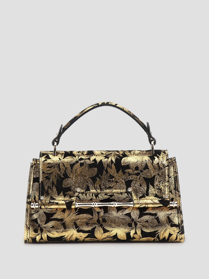 Iris Floral Mini Top Handle Bag