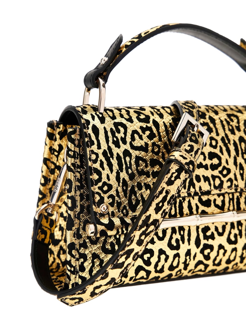 【COLOR iN ID】Leopard flip bag ZXCLUB Leopard Print Evening Bag Clutch Handbag for Women