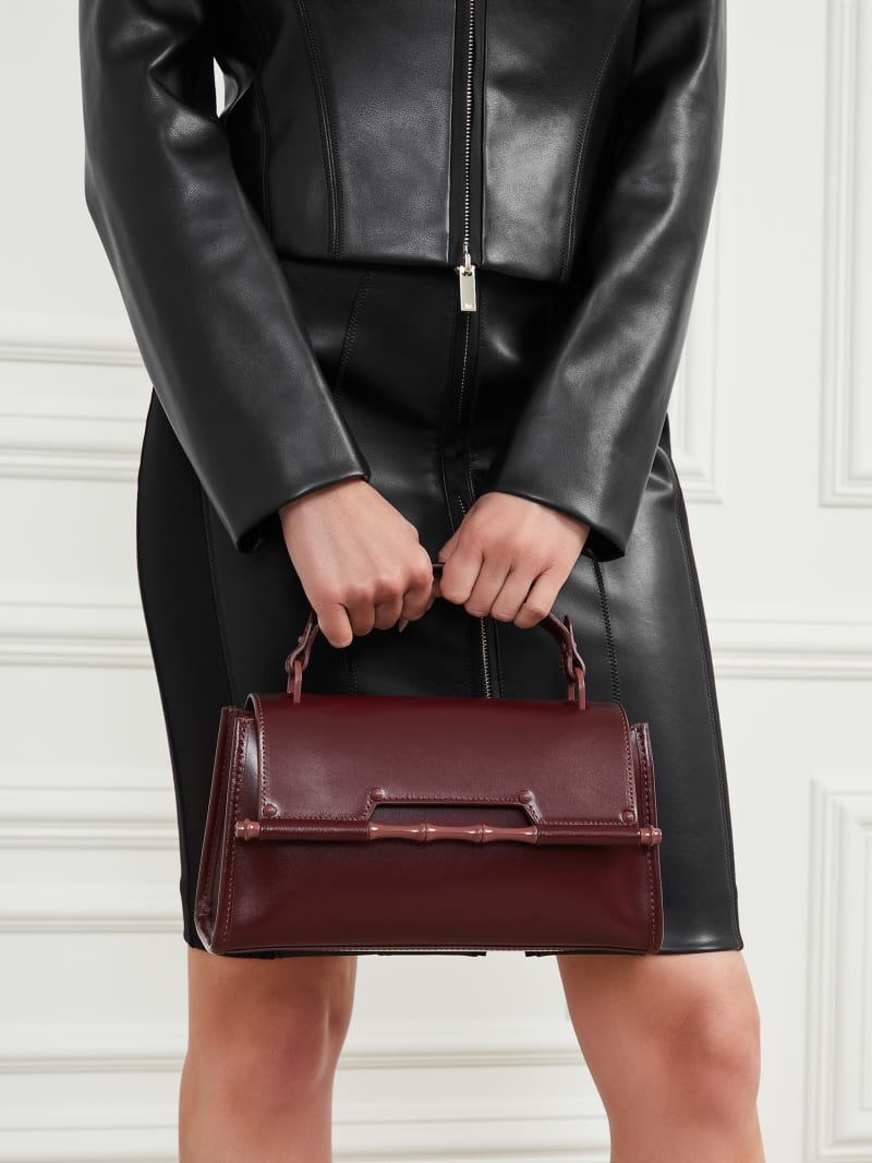 MARCIANO by GUESS® Iris Bamboo Leather Satchel