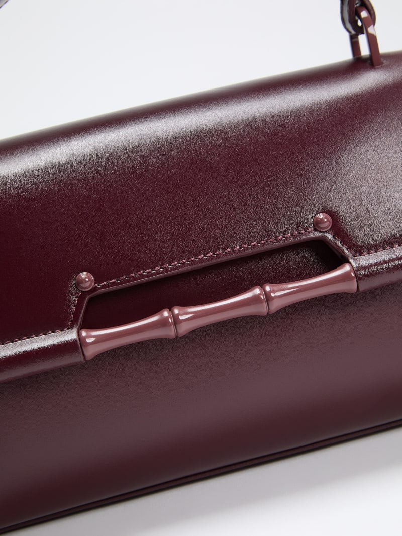 Iris Bamboo Leather Satchel