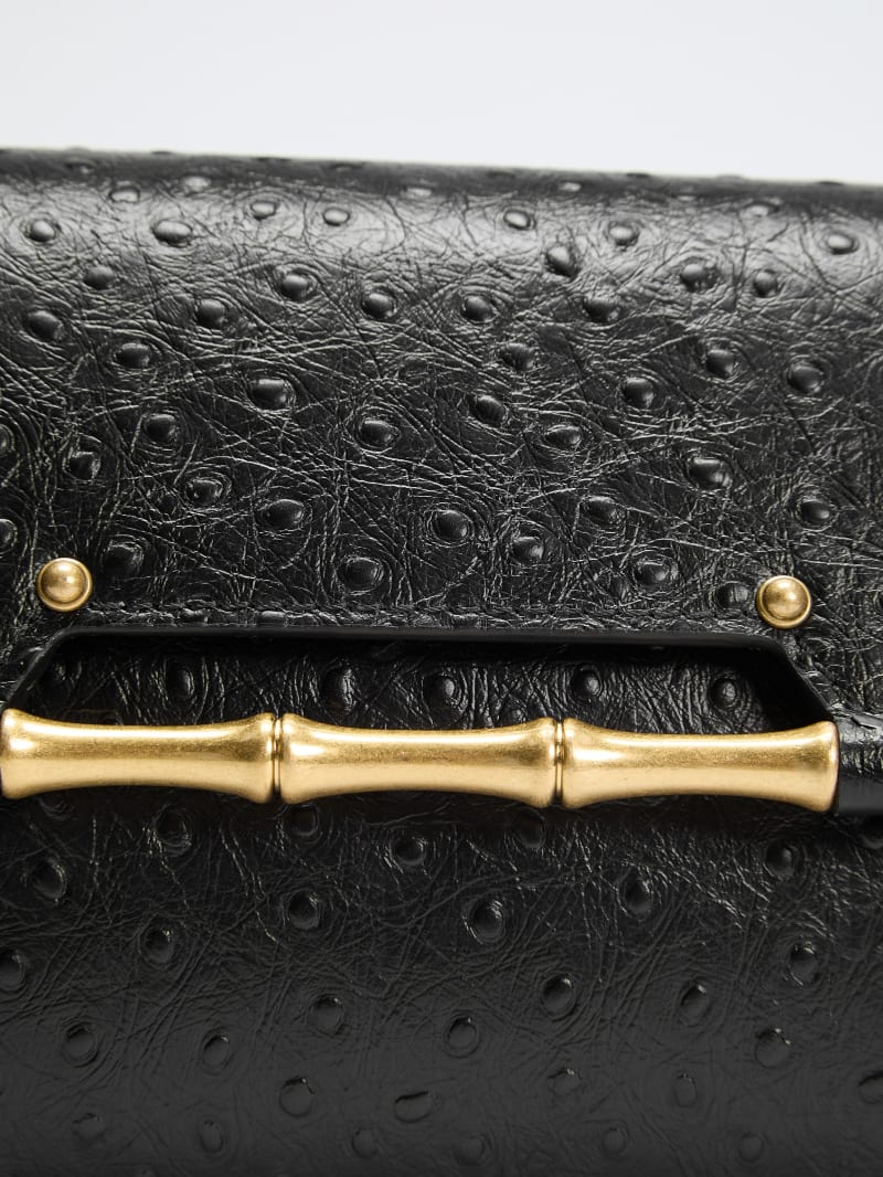 Iris Bamboo Mini Leather Satchel