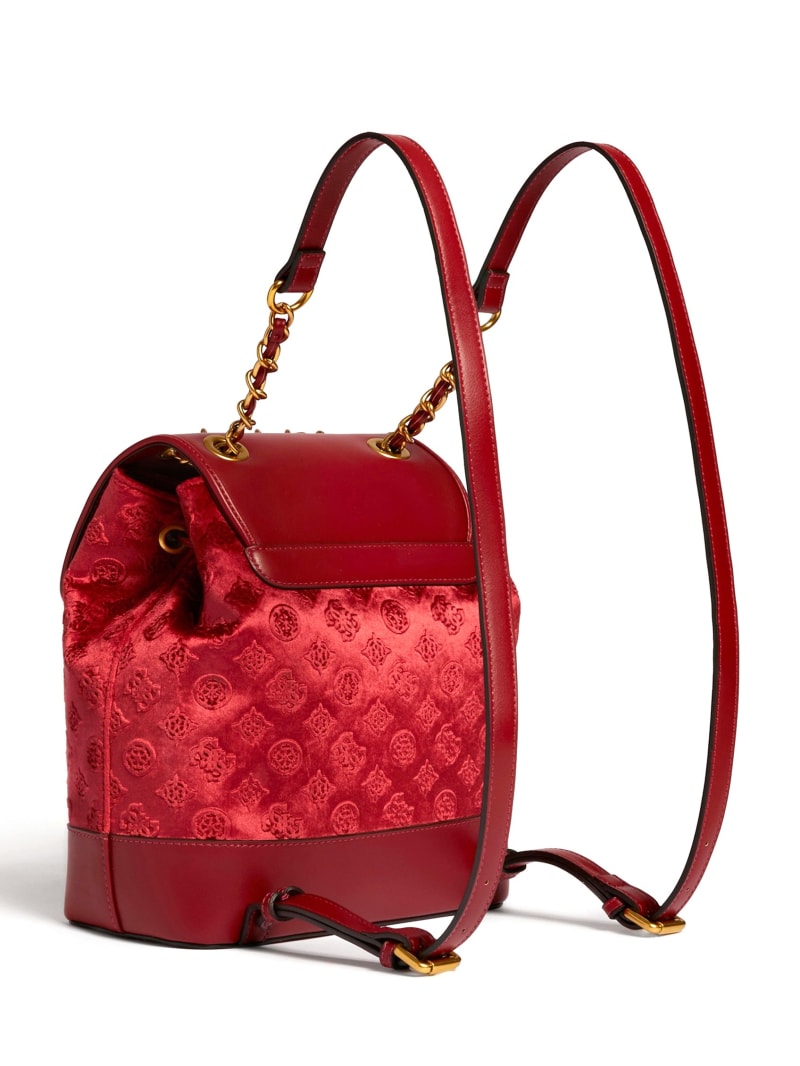Red guess backpack purse clearance