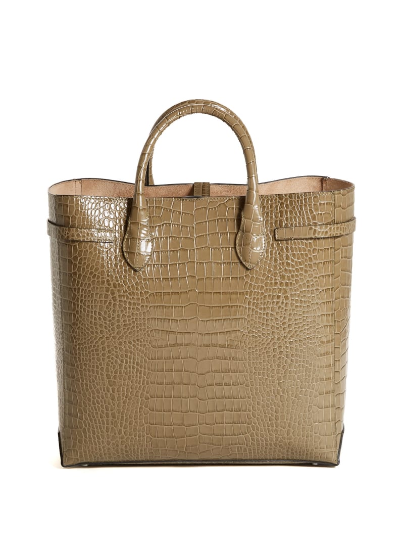 Cristina Croc Leather Tote