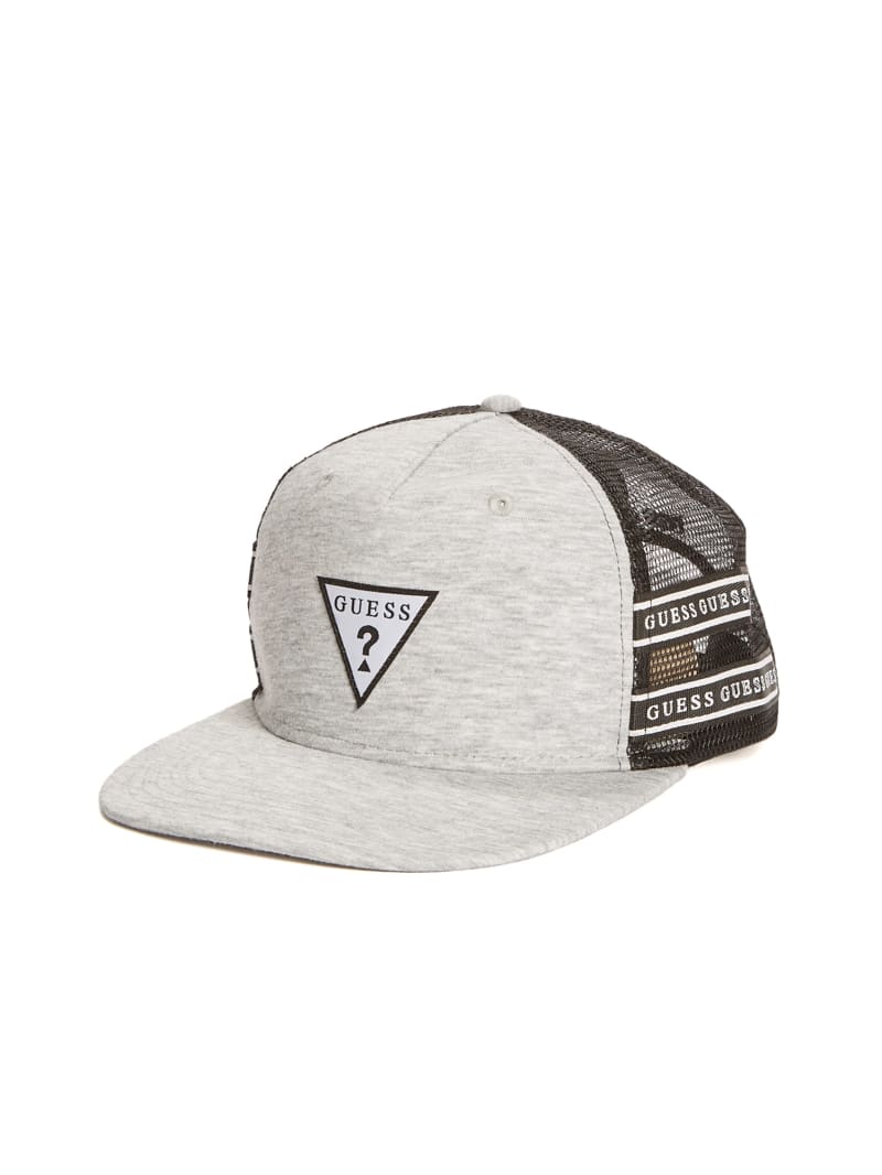 Flat Brim Logo Trucker Hat