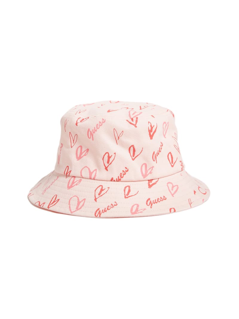 Heart Print Bucket Hat GUESS Factory