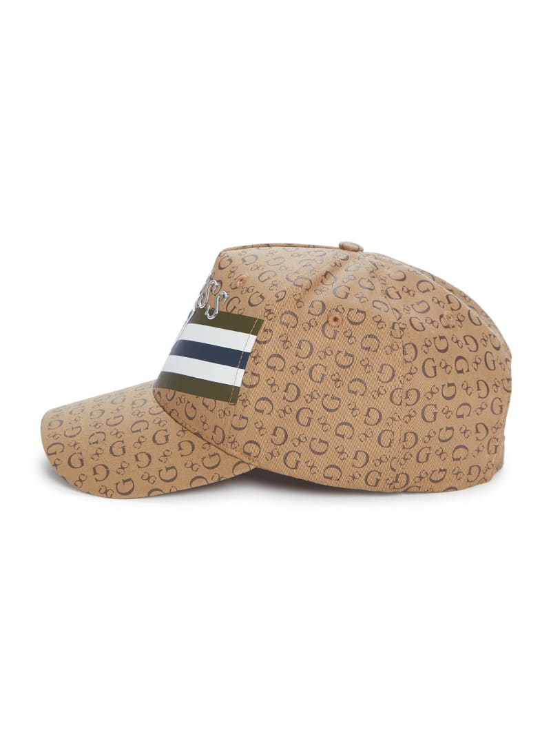 Logo Striped Baseball Hat