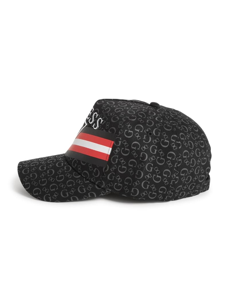 Logo Striped Baseball Hat
