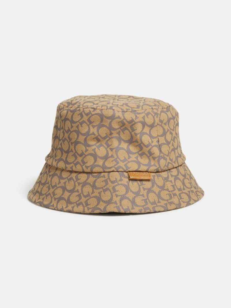 Jaquard Canvas Bucket Hat GUESS Factory