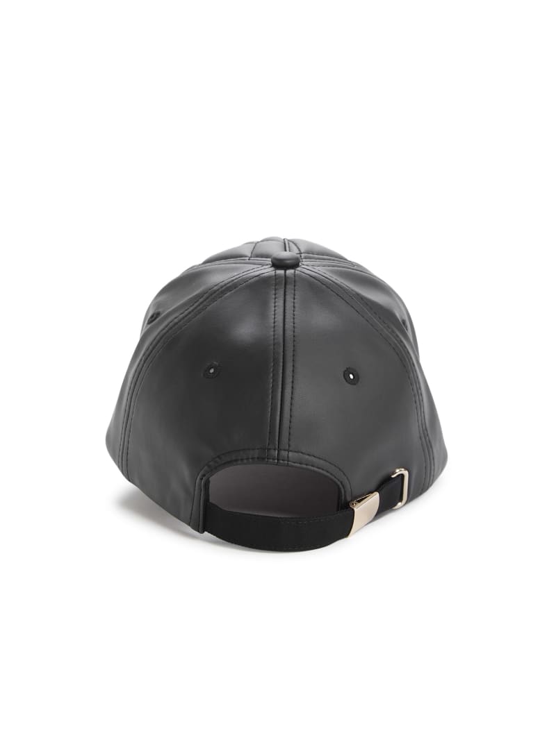 Quilted Faux-Leather Baseball Hat | GUESS Factory