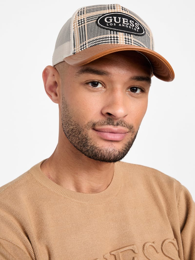 Plaid Logo Baseball Hat
