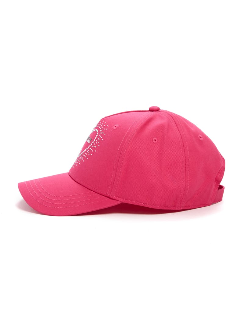 Rhinestone Heart Baseball Hat | GUESS Factory